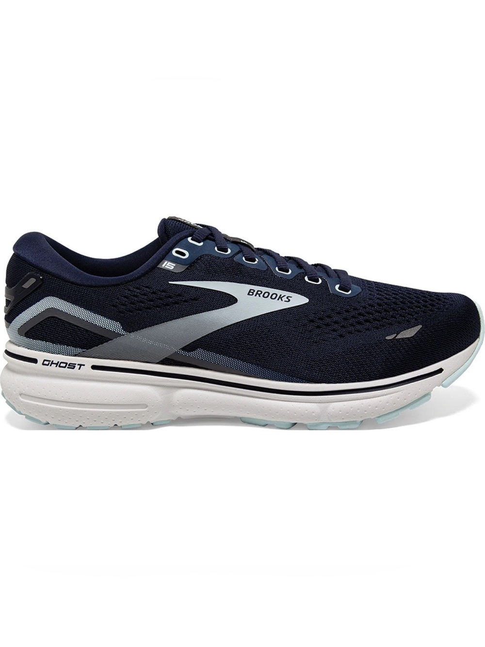 Brooks Ghost 15 Wide Running Shoes Navy White Women’s 7.5